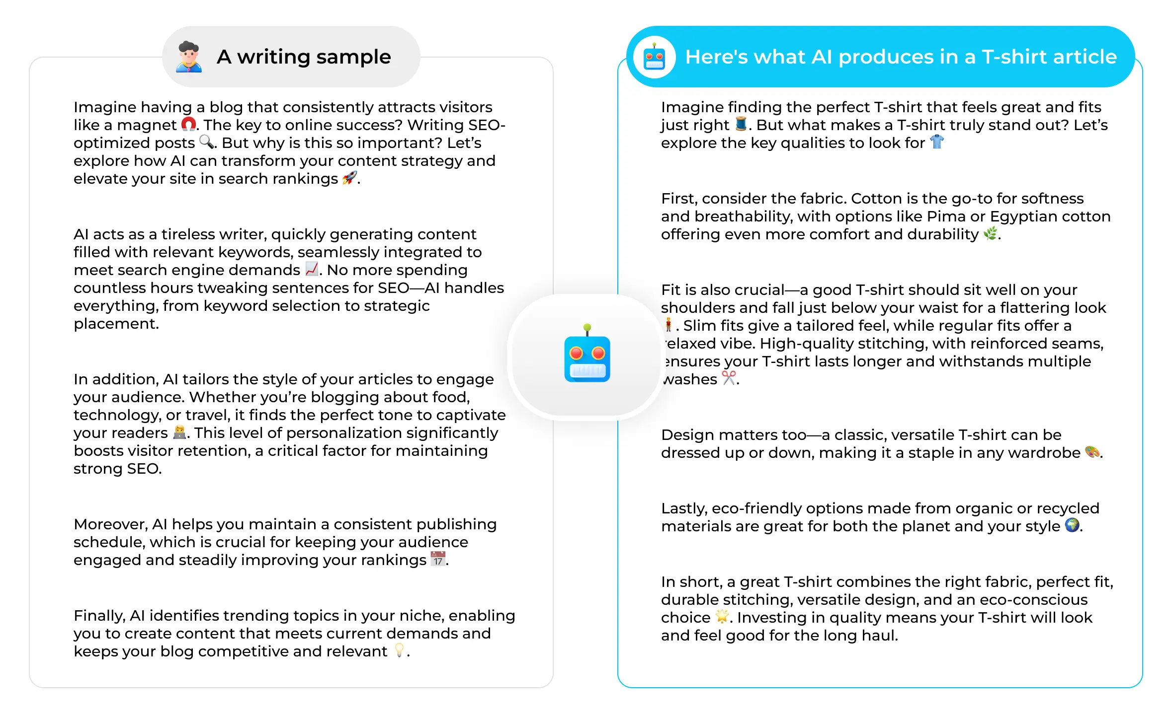 Page representing the Sedestral interface : Reproduce your unique writing style with AI.