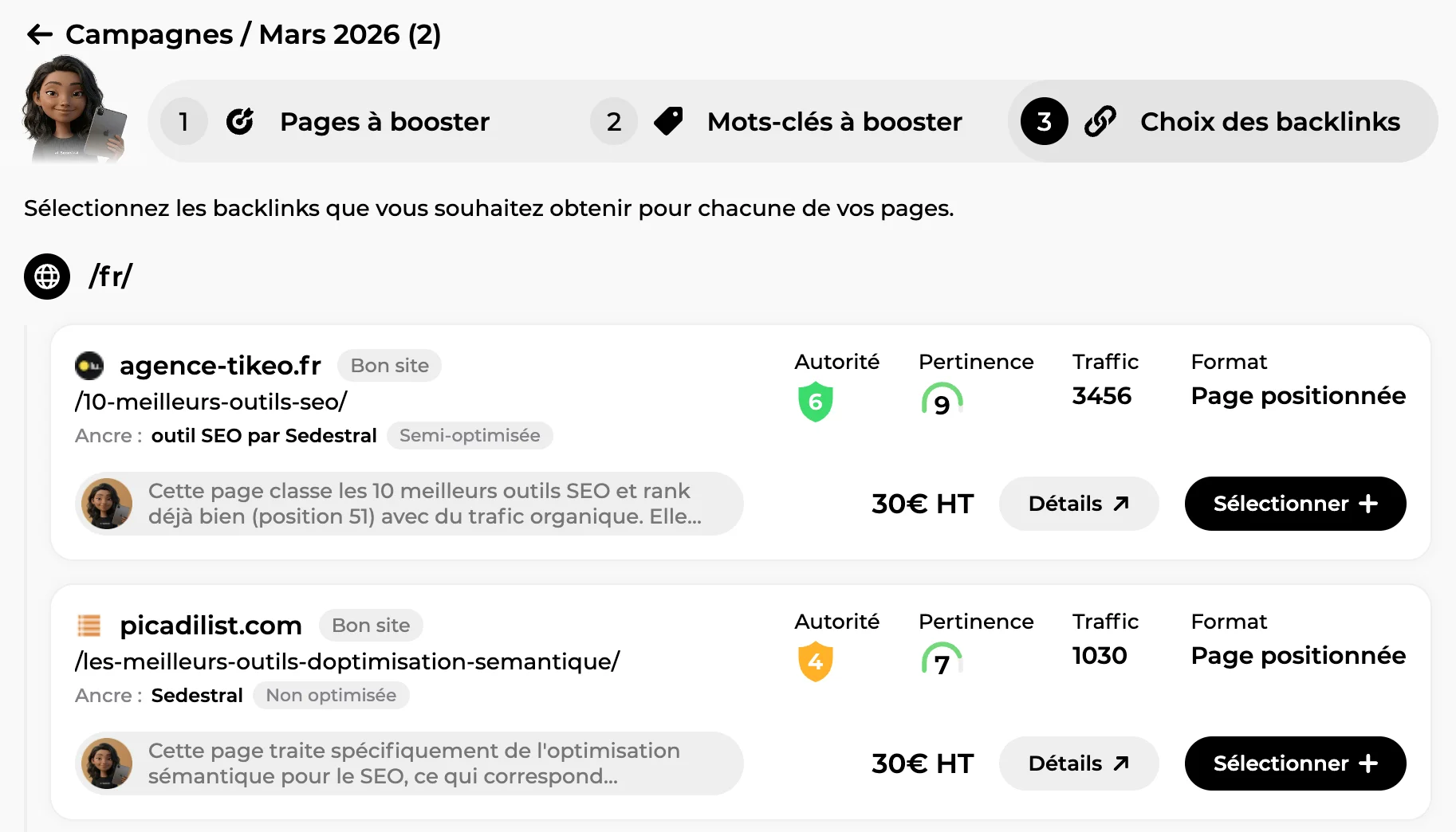 Maya manages your backlinks