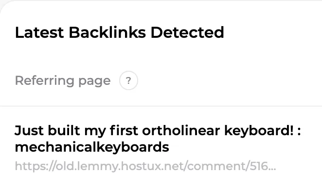 Tracking of ordered links, from article submission to publication