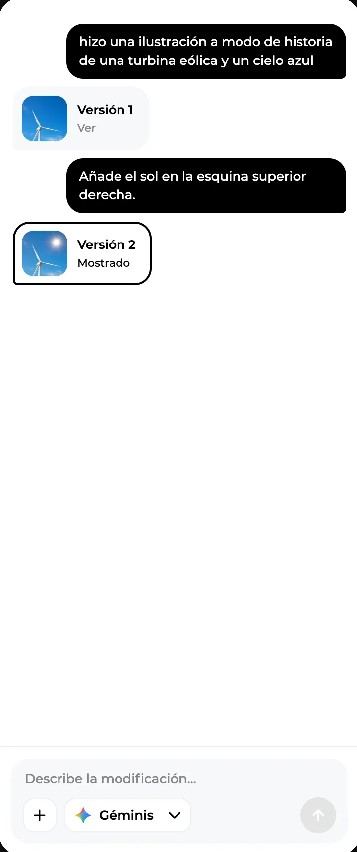 Un visual rehecho versión tras versión desde el chat