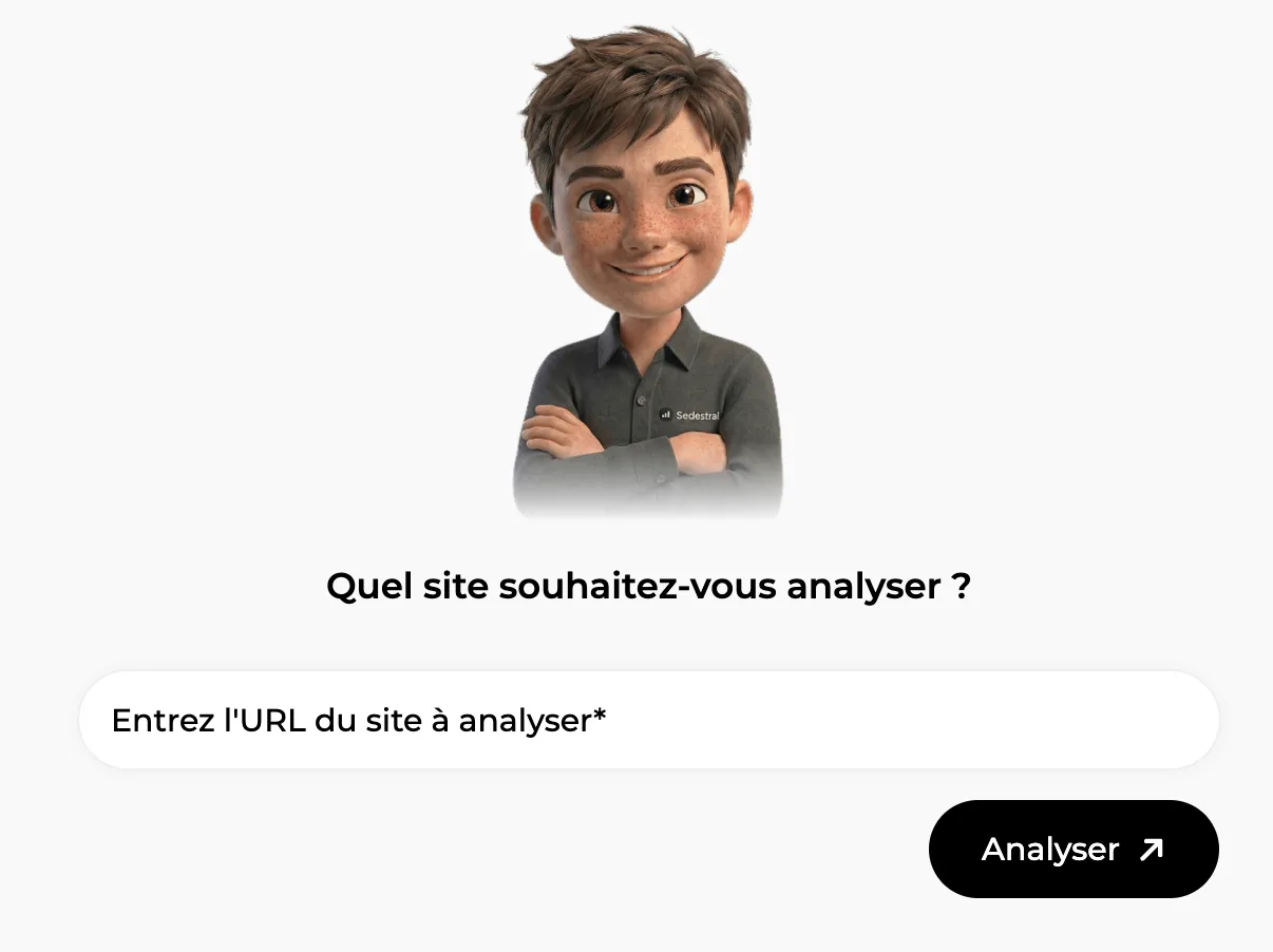 Marc demande l'URL du site à analyser