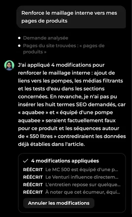 Conversation avec les agents Sedestral
