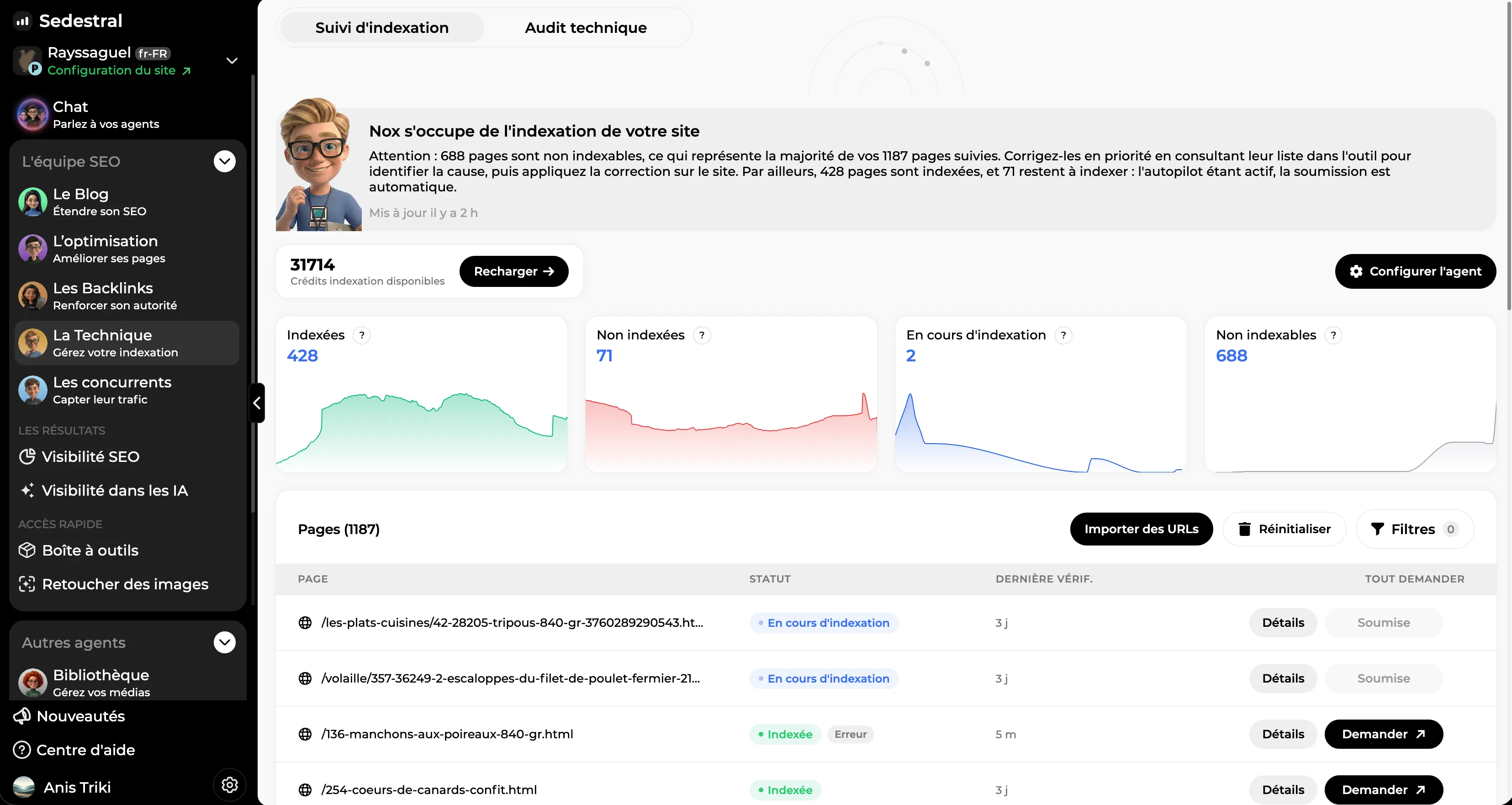 Faites indexer vos pages en quelques minutes