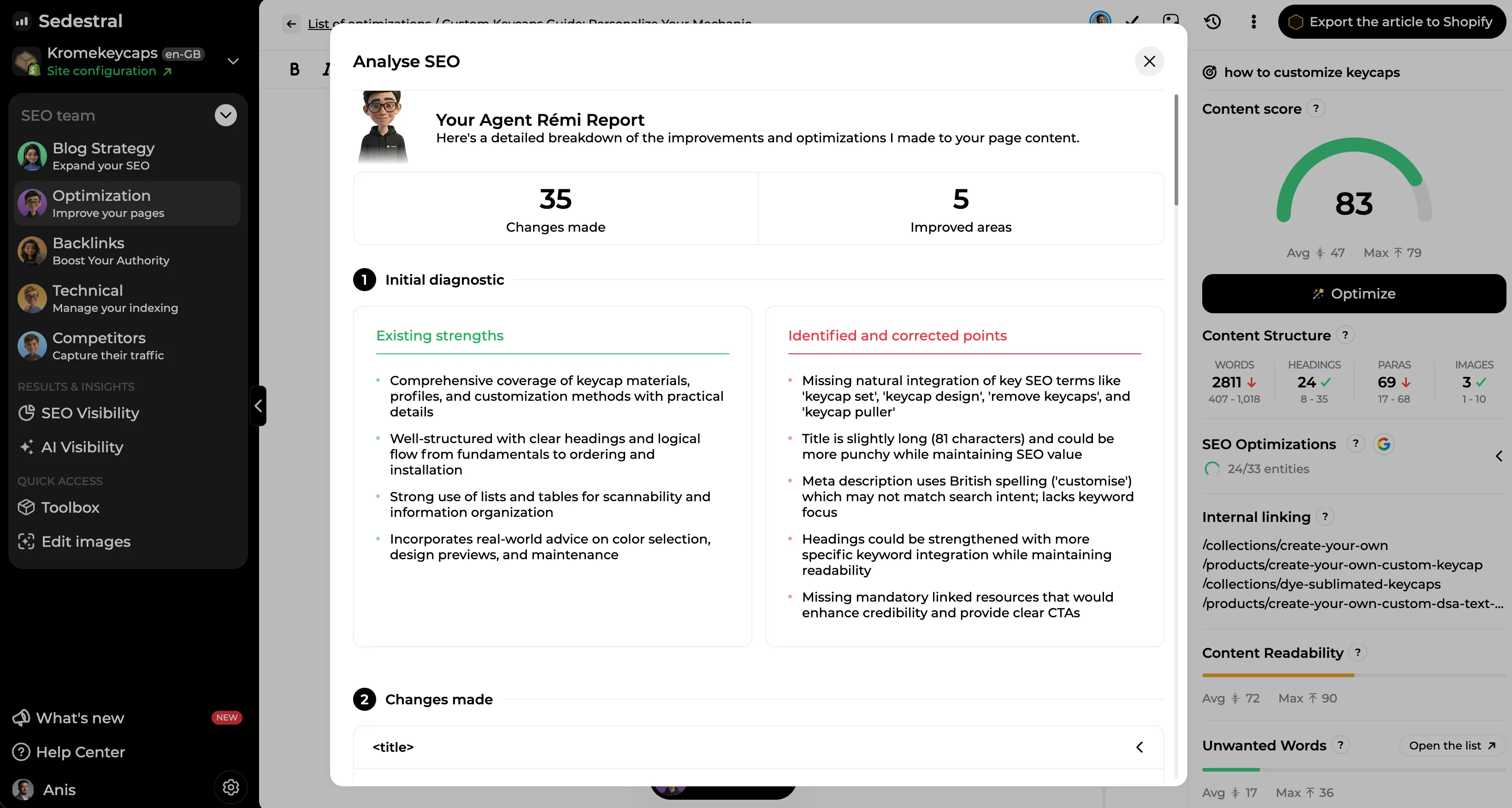 Optimalisatie van een Shopify-productpagina door Rémi